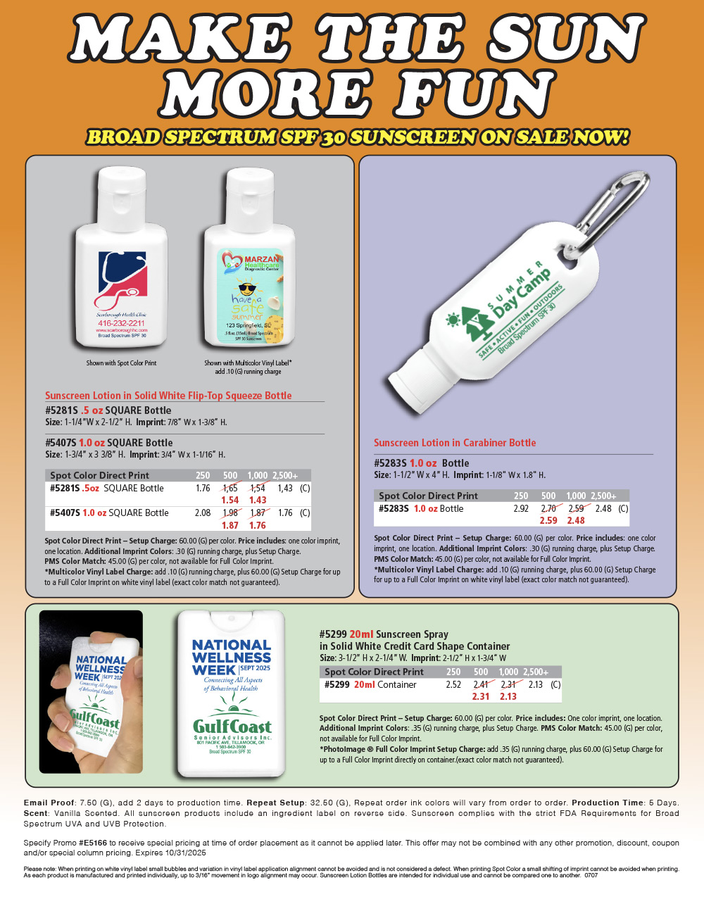 5281S 5407S 5283S 5299 Sunscreen Squeeze Bottle