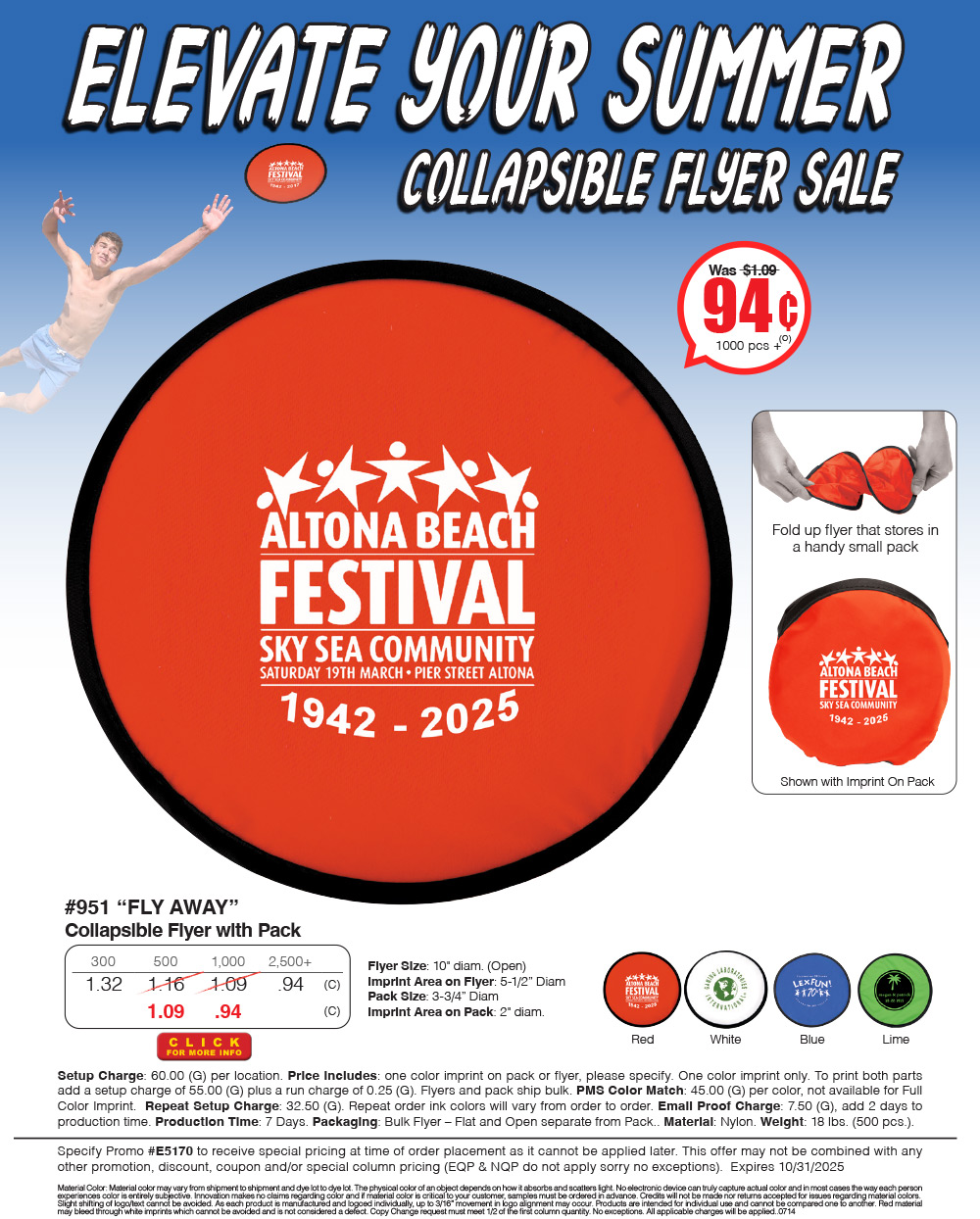 #7133 Collapsible Flyer with Pack 