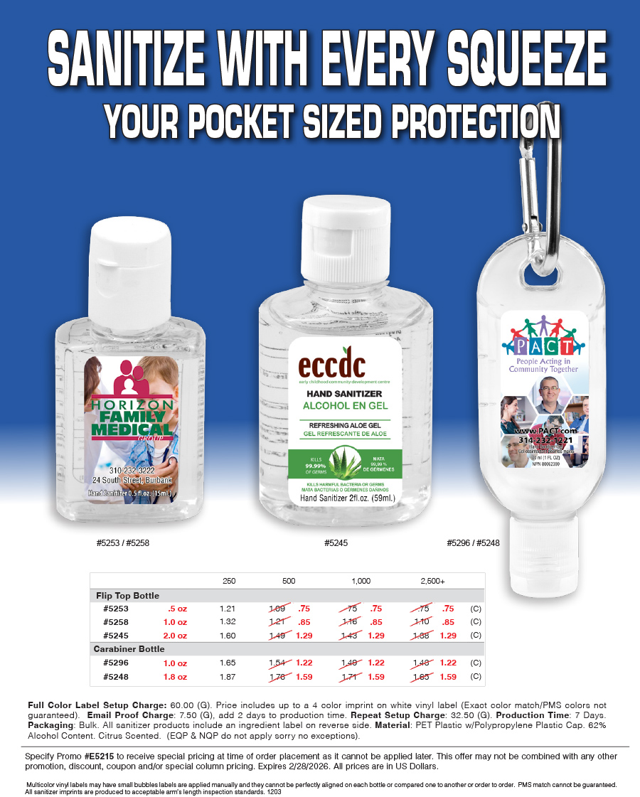 #5253 5258 5245 5296 5248 - ANTIBACTERIAL GEL HAND SANITIZER BOTTLE