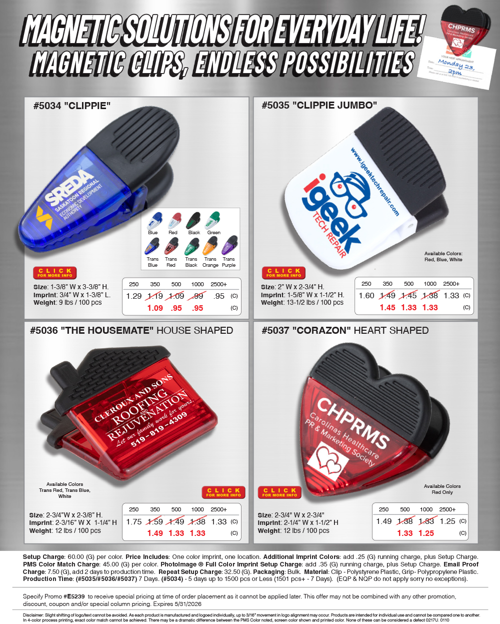 5034 5035 5036 5037 Magnetic Clips