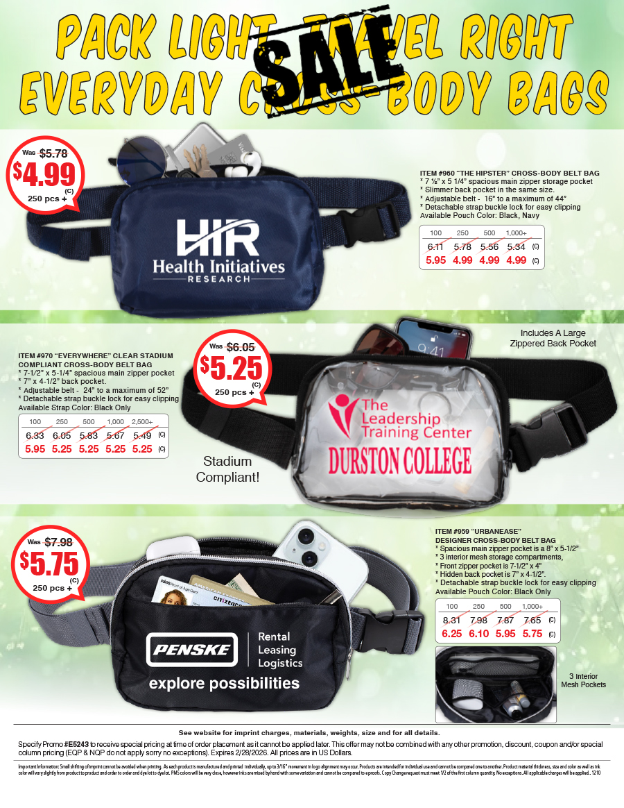 959 960 970 Summer Crossbody Bags   