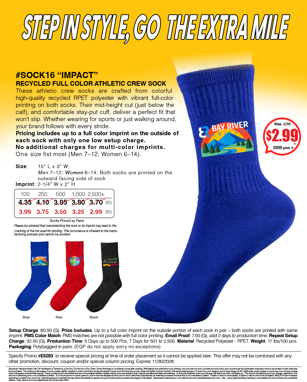 SOCK16  Custom Printed Socks 
