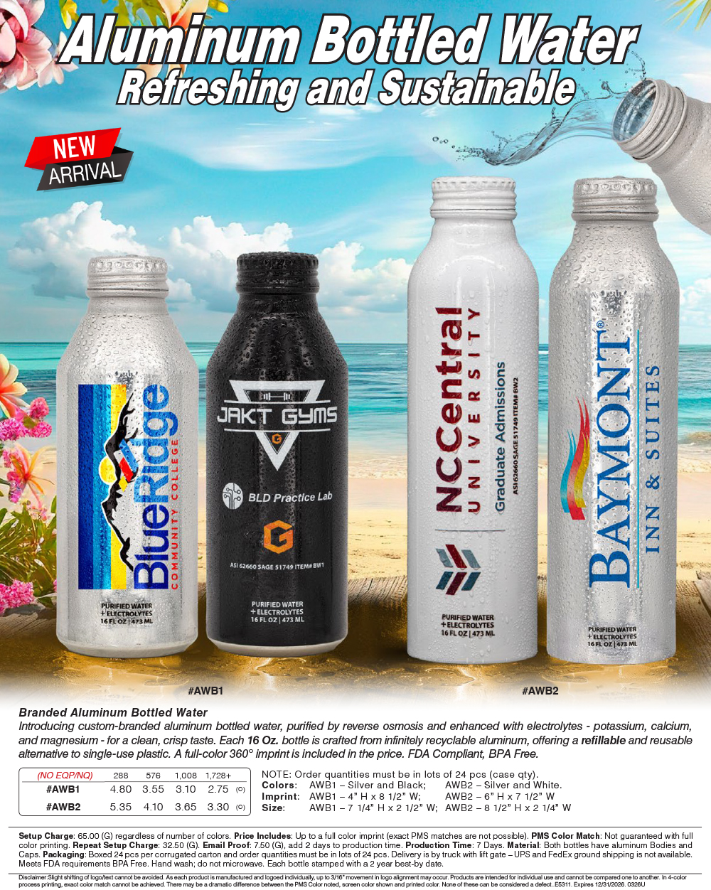 AWB1 AWB2 Aluminum Drinkware