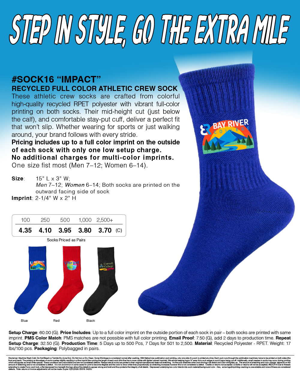 SOCK16  Custom Printed Socks 
