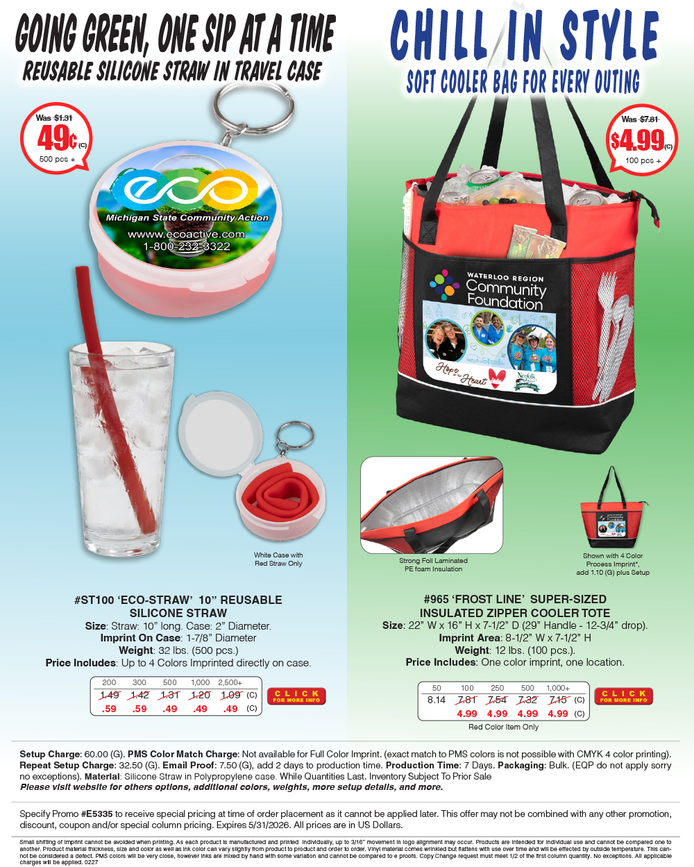 965 ST100 Red Item Closeout