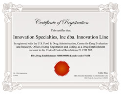 FDA Registration Certificate